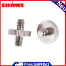 Durable 2Pcs Alloy 1/4"AG to 1/4" Male Double Male