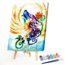 Wolf With Wings 40x50cm Oil Paint By Numbers DIY Painting M735