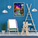 Girl Castle Oil Paint By Numbers Kits DIY Handpainted on Canvas Wall Art