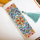 2pcs 5D DIY Special Shaped Rhinestone Bookmarks Embroidery Mandala Page Marker