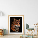 11CT 3 Beach Printed Full Embroidery Fox Needlework Home DIY Cross Stitch Kit