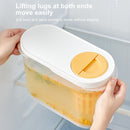 Plastic Cold Kettle with Faucet Large Capacity Beverage Container (White) Newly