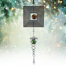 DIY Rotating Wind Chime Novelty Metal Hanging Sculpture Wind Chime Bell (C)