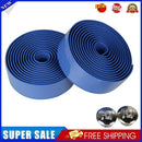 2PCS Cycling Road Bike Sports Cork Handlebar Tape+ 2 Bar dark blue