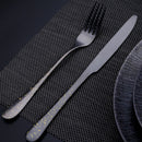 Black Tableware Spoon Fork Knives Kits Cutlery Set Complete Dinnerware Set