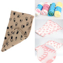 Hot Dog Cat Paw Print Handmade Pet Soft Cotton Warm Fleece Hau
