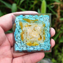 Crystal Energy Orgonite Pyramid Mold Gather Wealth Prosperity Peridot Heal Stone