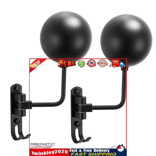 Motorcycle Helmet Rack 180 Degree Rotation Helmet Storage with Hooks (B) Newly