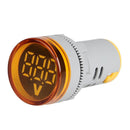 5pcs AC Round LED Digital Display Voltage Meter Ampermeter Monitor (Red)