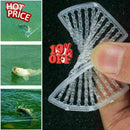 1Card (100Pcs) Clear Hair Rig Fishing Boilie Stops Stops Bait Dumbell.ca M7D9