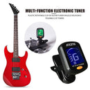 Foldable LCD Monitor Tuners Ukulele Bass Guitar Rotating Clip-on Violin Tuner