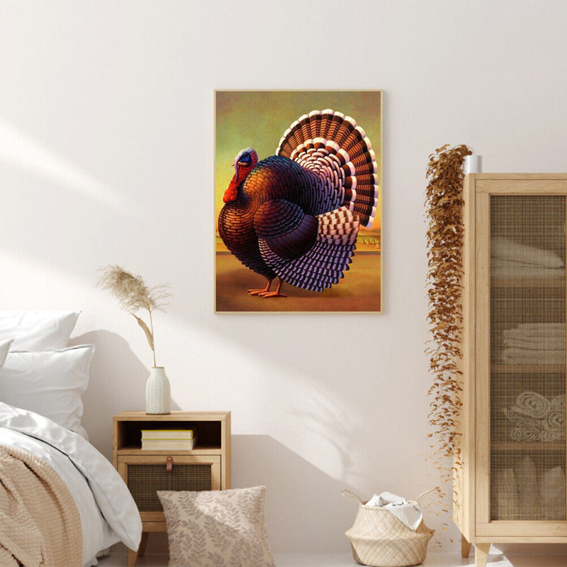 5D Turkey Mosaic Diamond Painting Drawing Full Round Drill DIY Art Handcraft Kit