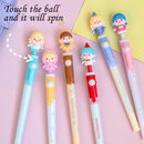 Writing Supplies Unzip Black Ink Cartoon Pencils Rotating pen Gel Pens