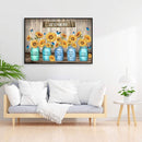 Sunflower Butterfly Oil Paint By Numbers DIY Craft Coloring Drawing Home Decor