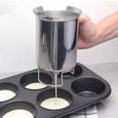 Stainless Steel Cupcake Battery Dispenser Handheld Pancake Maker Separator Tools