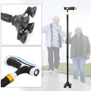 Vanpower Collapsible T-Handle Hiking Anti-Slip Poland Walking Stick Older W/Li
