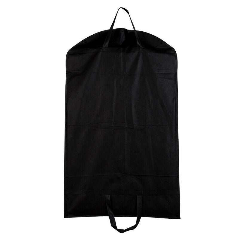 1pc Blck Dustproof Hanger Coat Clothes Garment Suit Cover Storage Bags