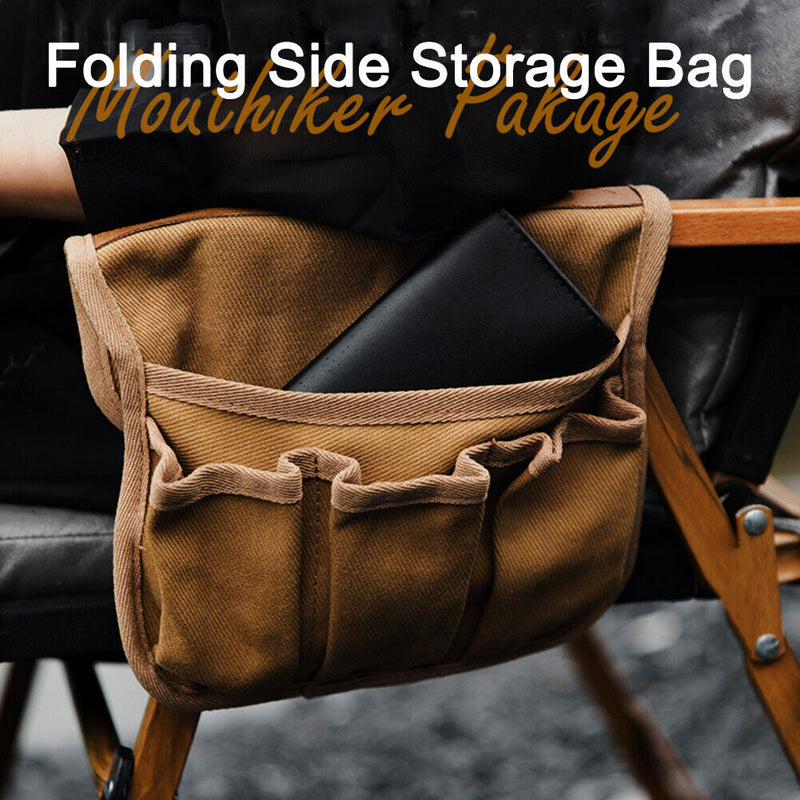 Mounthiker Armrest Hanging Bag Portable Wheelchair Bag Canvas for Hiking Fi