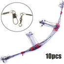 High Carbon Rope Wire Leader Trace With Snap Safety Snaps Fishing Wire Line