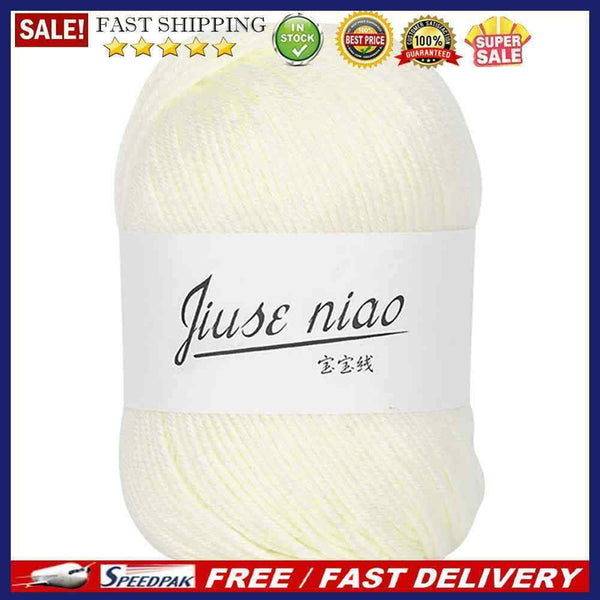 50g Pure Cotton Thin Yarn Crochet Knitting Baby Threads Soft Material DIY Too
