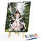 Forest Elf Girl Oil Paint By Numbers Kits DIY Craft Coloring Drawing Home D