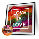 5D DIY Diamond Painting Full Round Drill rainbow flag Picture of Rhinestone