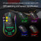 USB Lightweight Gaming Mouse RGB Backlit 6400DPI Honeycomb Shell Mice for PC