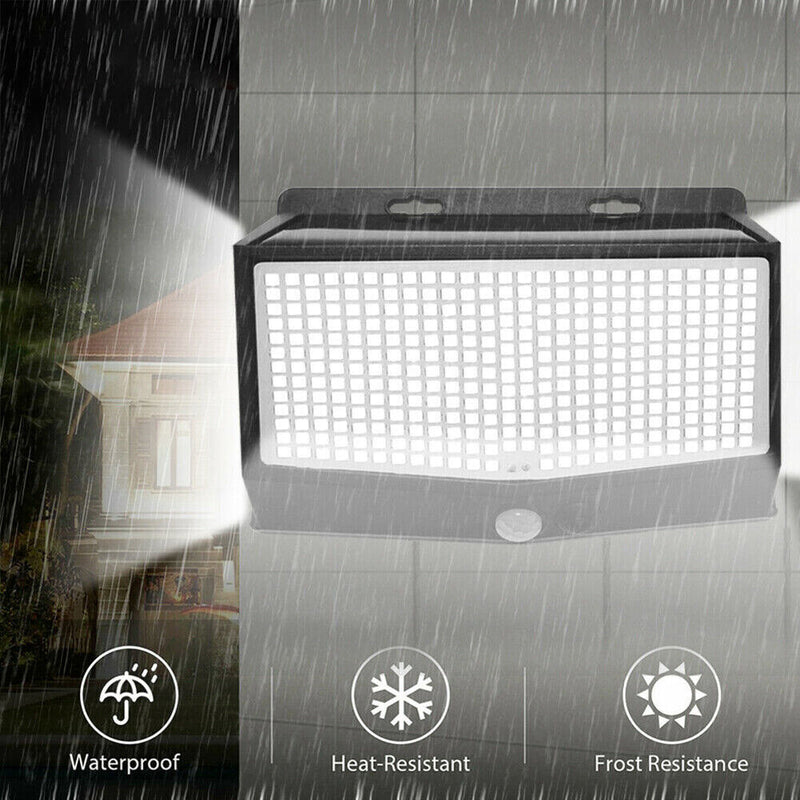 468 Solar Power Waterproof Light Outdoor Motion Sensor Wall Mounted Street Lamp