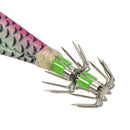 8cm Luminous Wood Shrimp Bait with Squid Jigs Hook Fishing Lures (Pink)