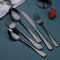 Durable Spoon Fork Knives Kits Complete Dinnerware Set Tableware Cutlery Set