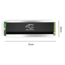 M.2 SSD Heatsink Cooler with Elastomeric Fasteners Computer Accessories