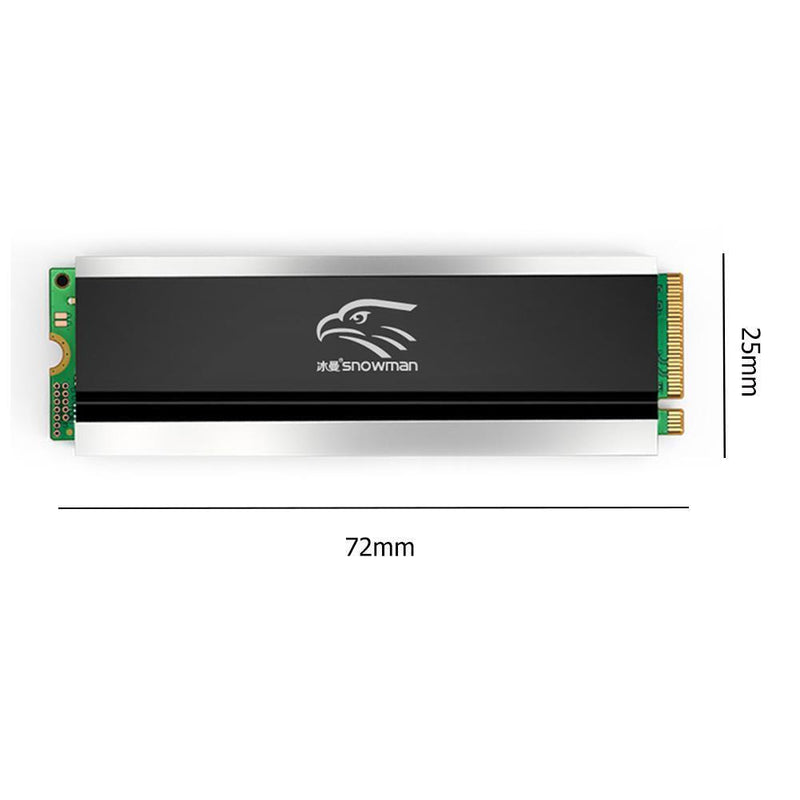 M.2 SSD Heatsink Cooler with Elastomeric Fasteners Computer Accessories