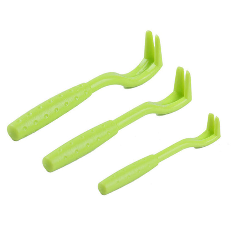 3x Pet Mites Flea Puller Insect Clip Cat Dog Cleaning Tick Tweezer (Green) Newly