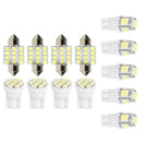 13pcs/set 31mm C5W Doom Light T10 W5W Map License Plate Lamp Car LED Bulbs Newly