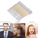 10pcs Hair Care Clip Stainless Steel Hairdressing Sectioning Clamp (White) Newly