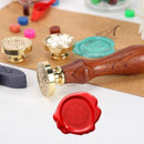 Retro Wax Seal Stamp Hi Word Patterns Fire Painting Wedding Envelope (1)