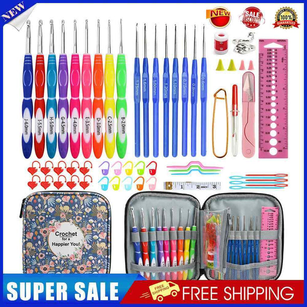 Multi Styles Crochet Set Gauge Needles Knitting DIY Lace Crochet Accessories