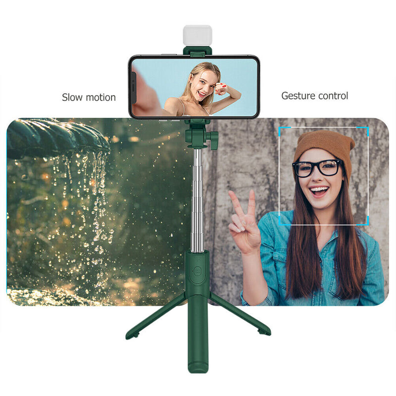 Multifunctional Phone Stand Bluetooth-compatible Desktop Support with Fill Light