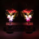 Colorful LED Mushroom Night Light Luminous Lamp Sensor Baby Gift(EU Plug)
