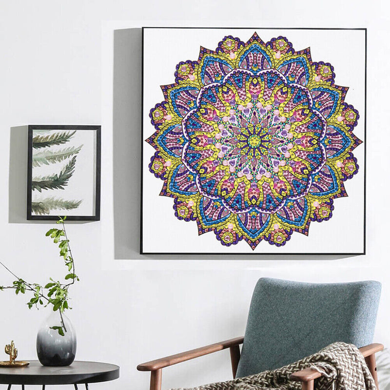 Partial Drill 5D Special Shape Diamond Painting Abstract Mandala Kit (X054)