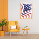 Paint by Number Oil Drawing National Banners Gifts for Handicraft Enthusiast