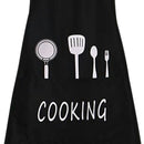 Kitchen Apron Waterproof Oil-Proof Cooking Chef Aprons with Pocket (Black) Newly