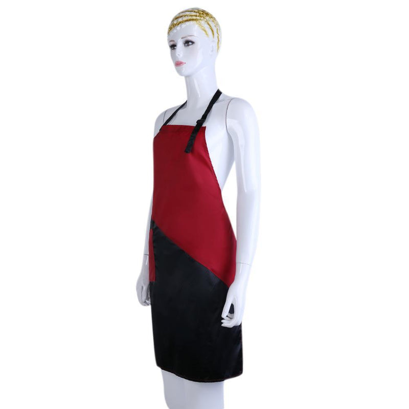 Black+ Red Professional Hair Cut Hairdresser Barber Apron Hairdressing Tool