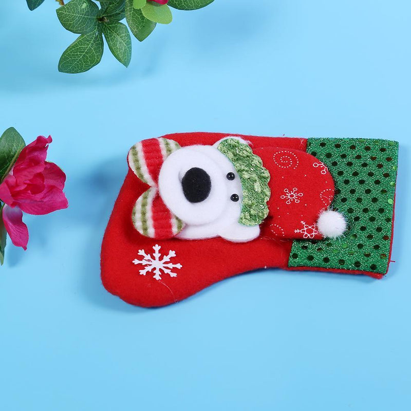 Christmas Stocking Christmas Socks Christmas Tree Ornament(Bear)