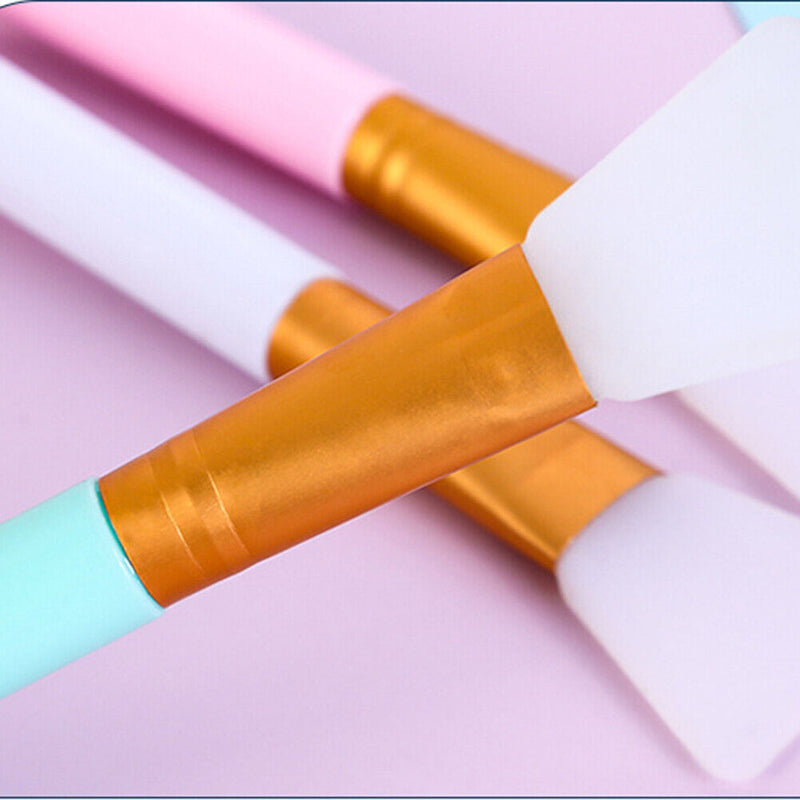 Portable DIY Home Salon Silicone Stick Facial Mud Mixing Soft Brush Mixing To