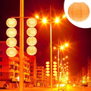 4 inch Round Chinese Paper Lantern DIY Paper Ball Lamp Party Decor (Orange)