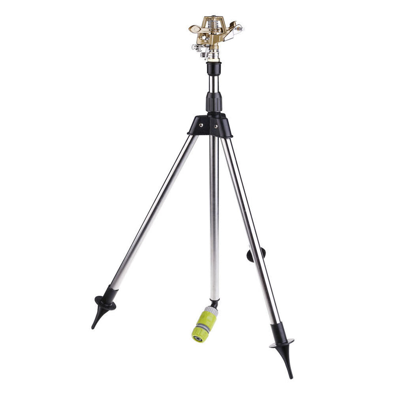 Garden Irrigation System Stainless Steel Tripod Impact Sprinkler Gar