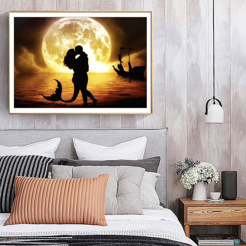 Couple 5D Full Square Drill Diamond Painting DIY Cross Stitch Wall Embroide
