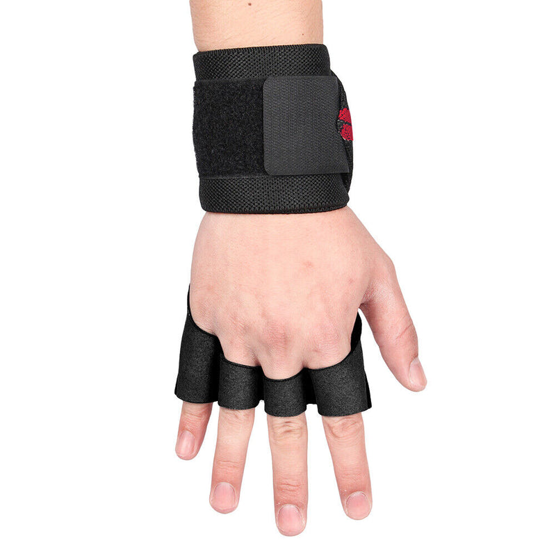Anti-Skid Weightlifting Hand Guard Gloves Dumbbell Pull Up Grip Hand Protector