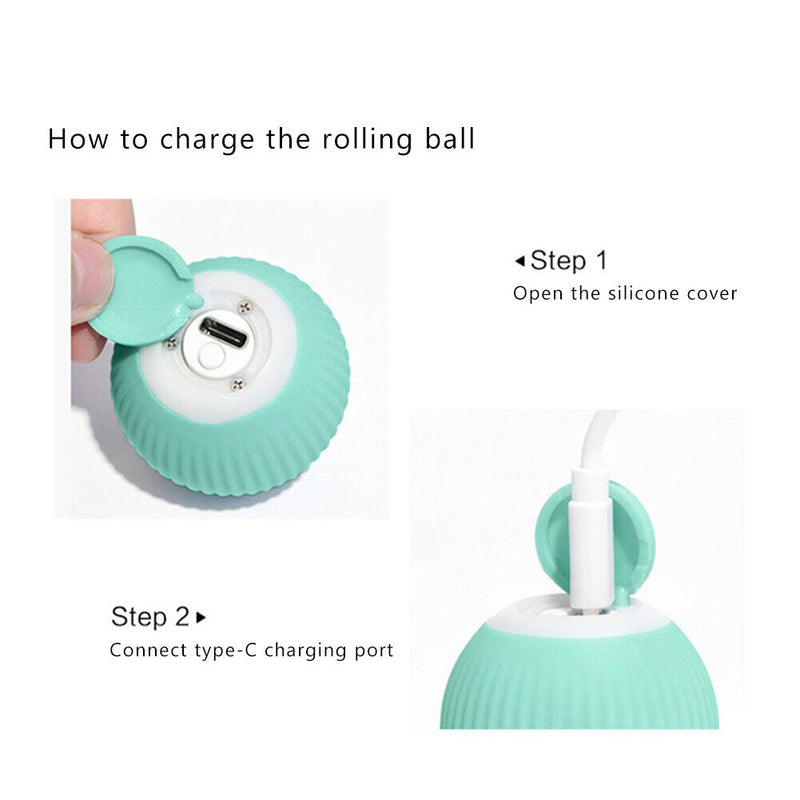 Gravity Smart Cat Ball Toys Catnip Sounding Interactive Rolling Training To